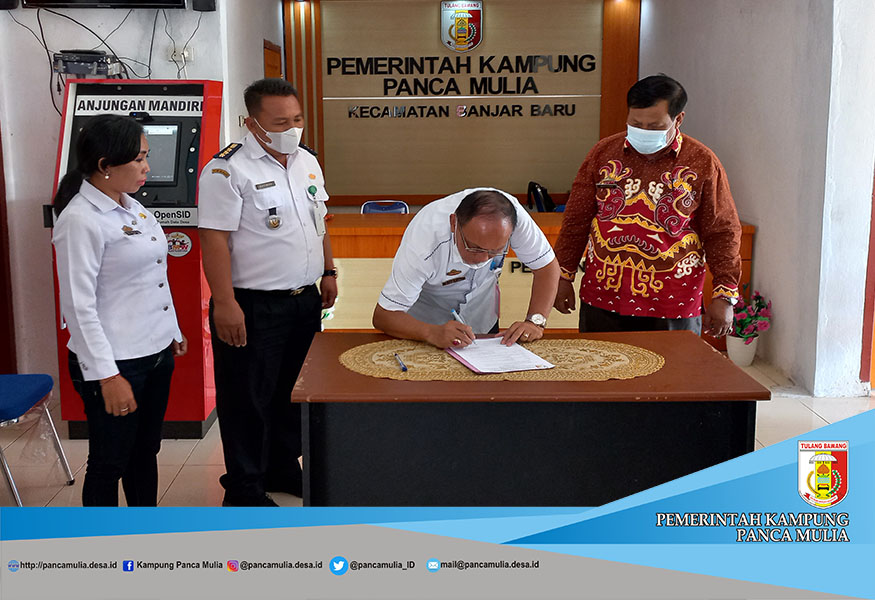 Penandatanangan BAST User ID dan seting PKS akses pemanfaatan data